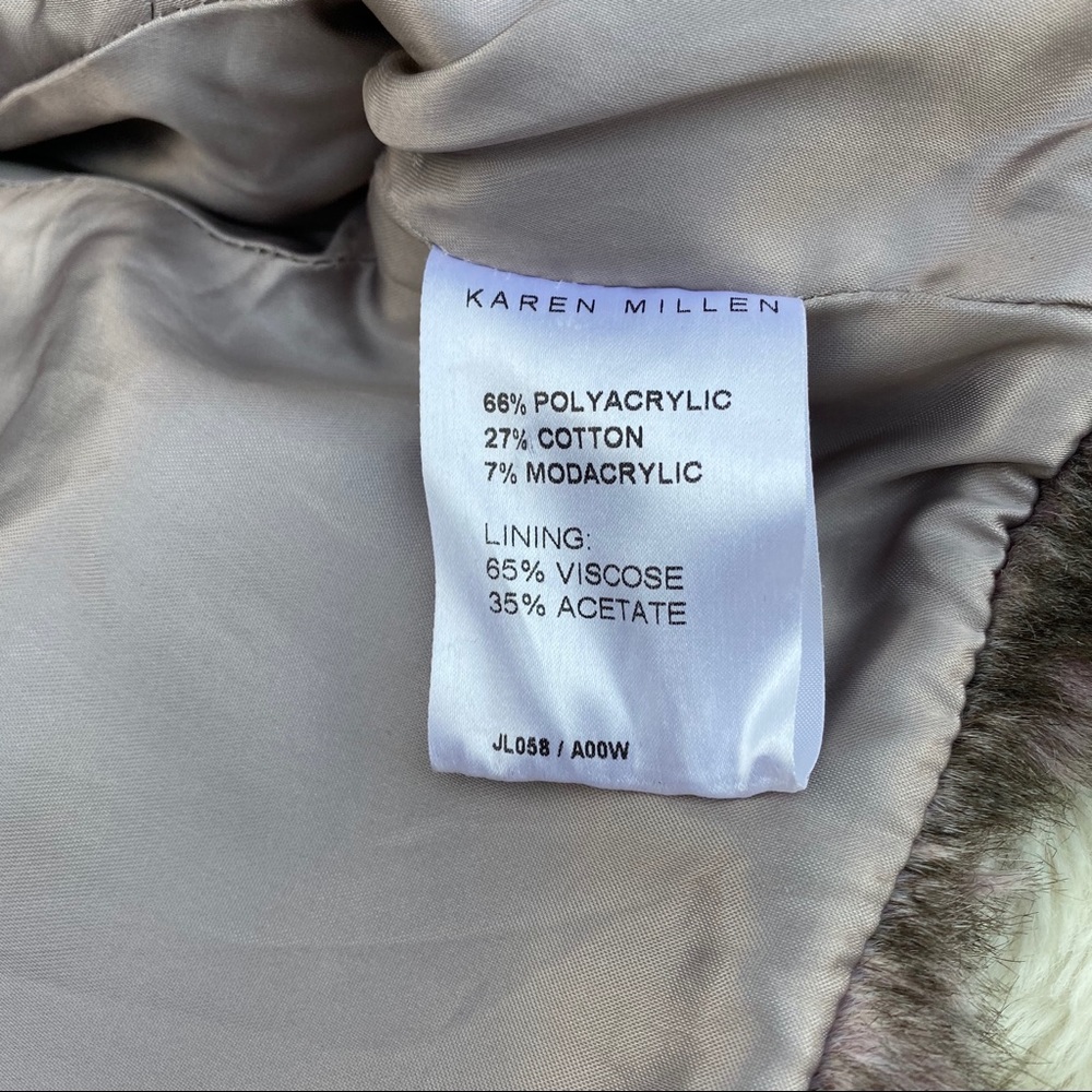 Karen Millen Collared Faux Fur Bolero - Size US 4 - Picture 6 of 8